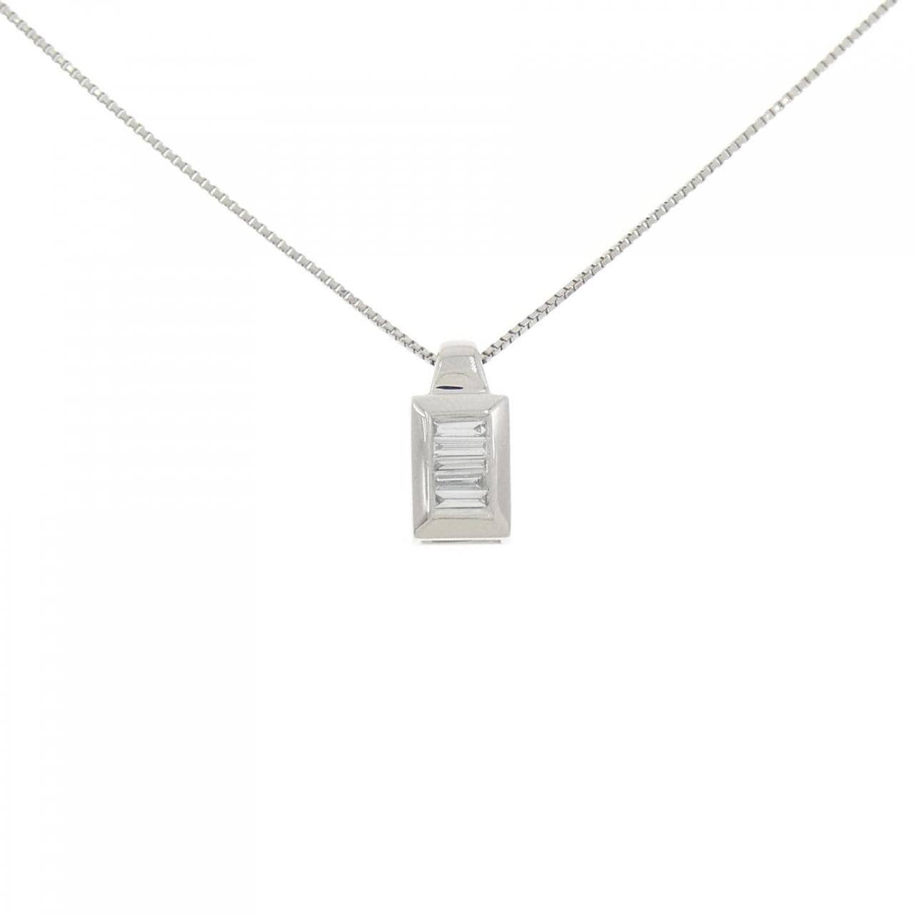PT蓝宝石项链0.45CT