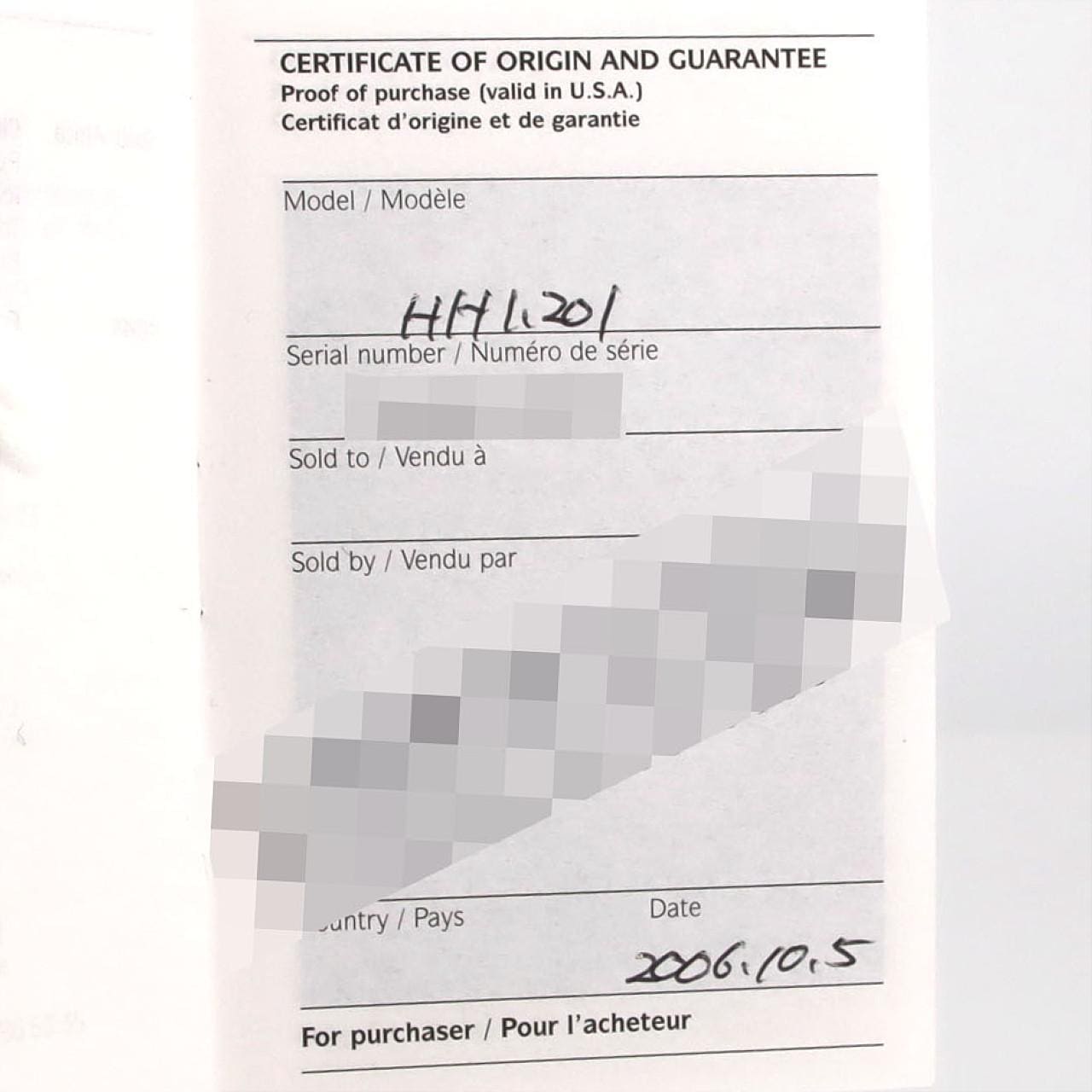 エルメス Hウォッチ/D HH1.230 SS クォーツ