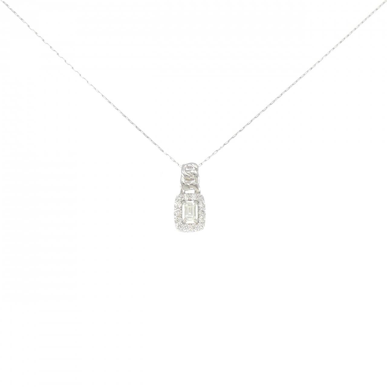 【新品】PT900/PT850 ダイヤモンド ネックレス 0.15CT