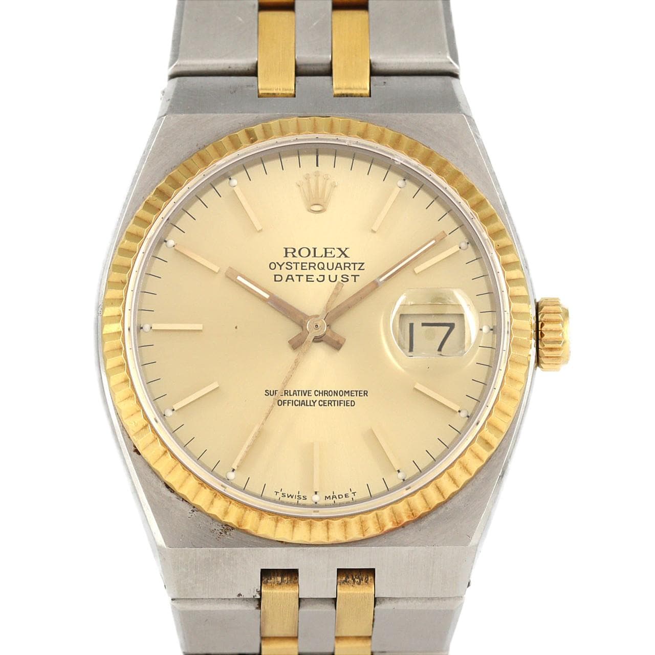 ロレックス オイスタークォーツ 17013 SSxYG クォーツ