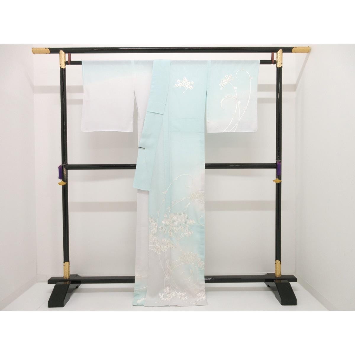 【新品】単衣　絽織訪問着　刺繍加工ボカシ染
