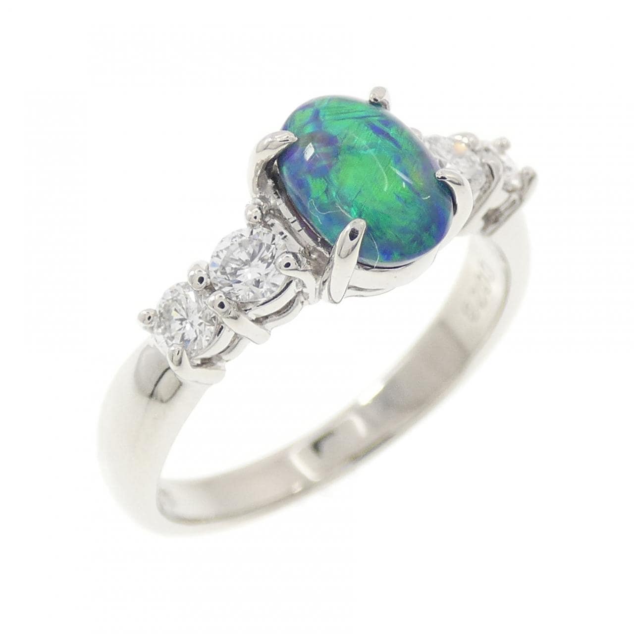 PT900 ブラックオパール リング 0.66CT