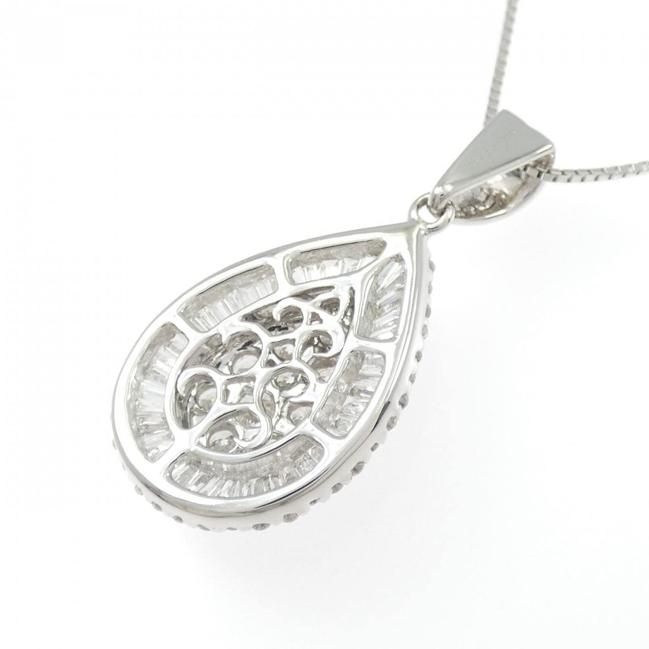 K18WG ダイヤモンド ネックレス 1.70CT