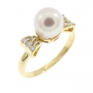 K18YG アコヤパール リング 6.5mm