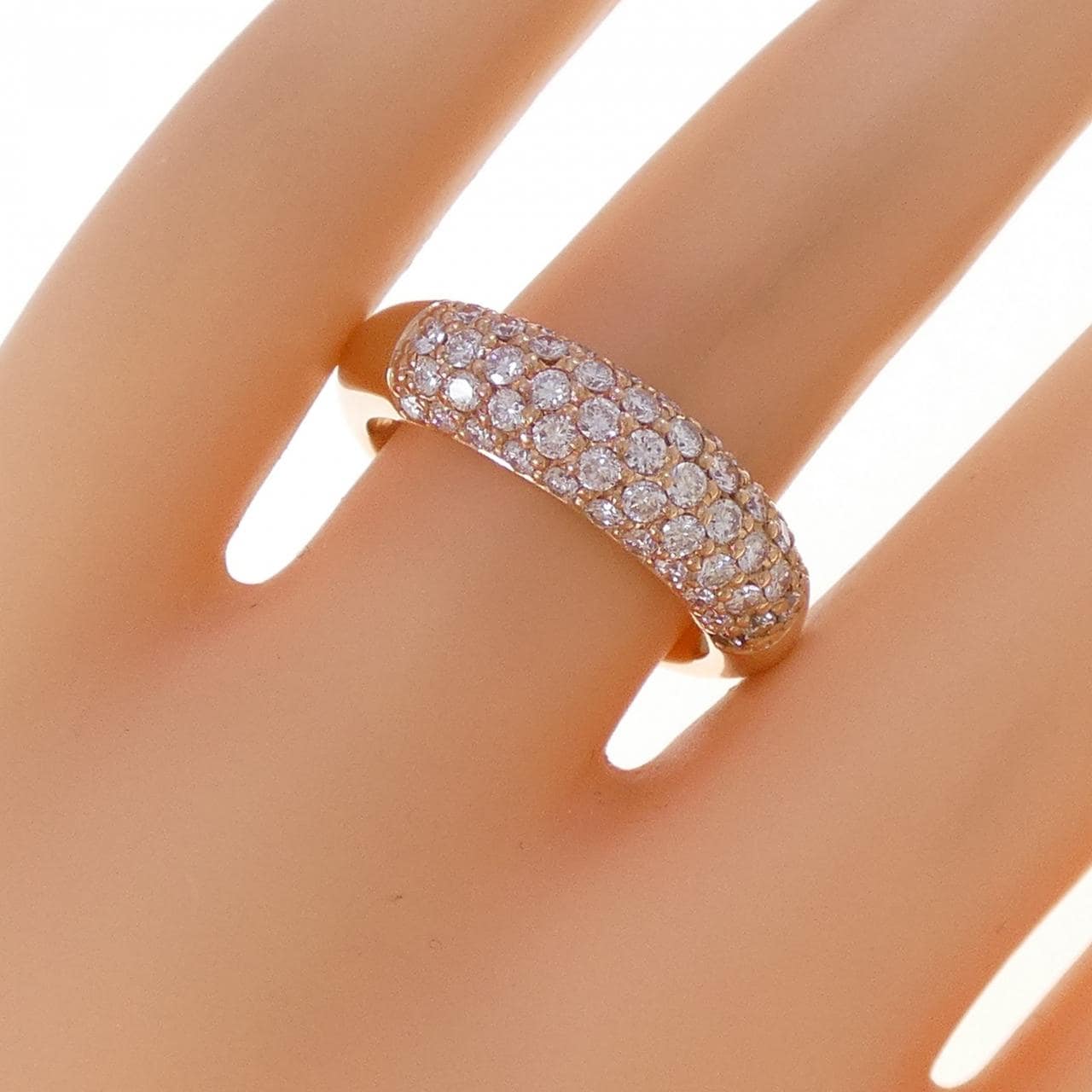 750PG ダイヤモンド リング 1.01CT