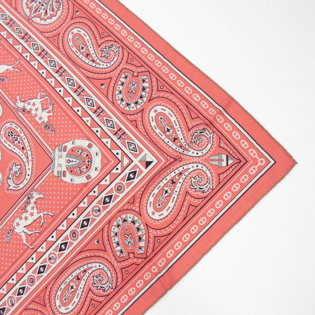 エルメス HERMES CHEVAL DE COEUR BANDANA H244259S カレジェアン140 ショール