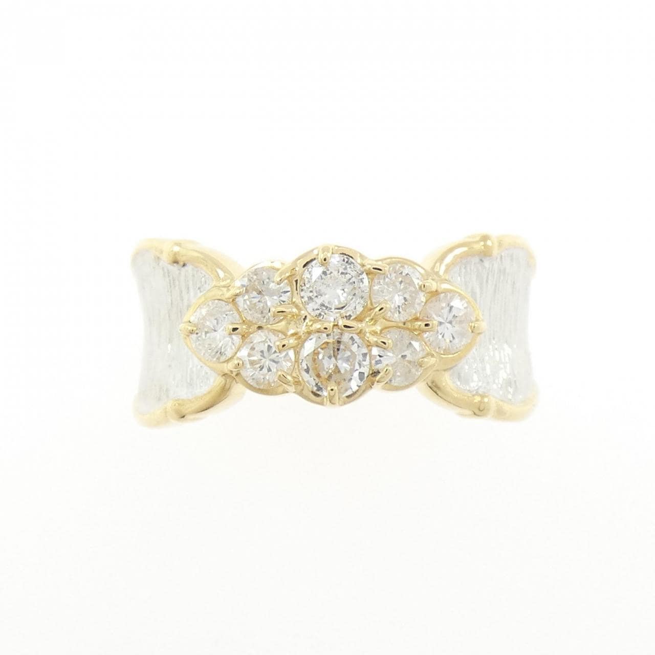 K18YG/K18WG ダイヤモンド リング 0.48CT