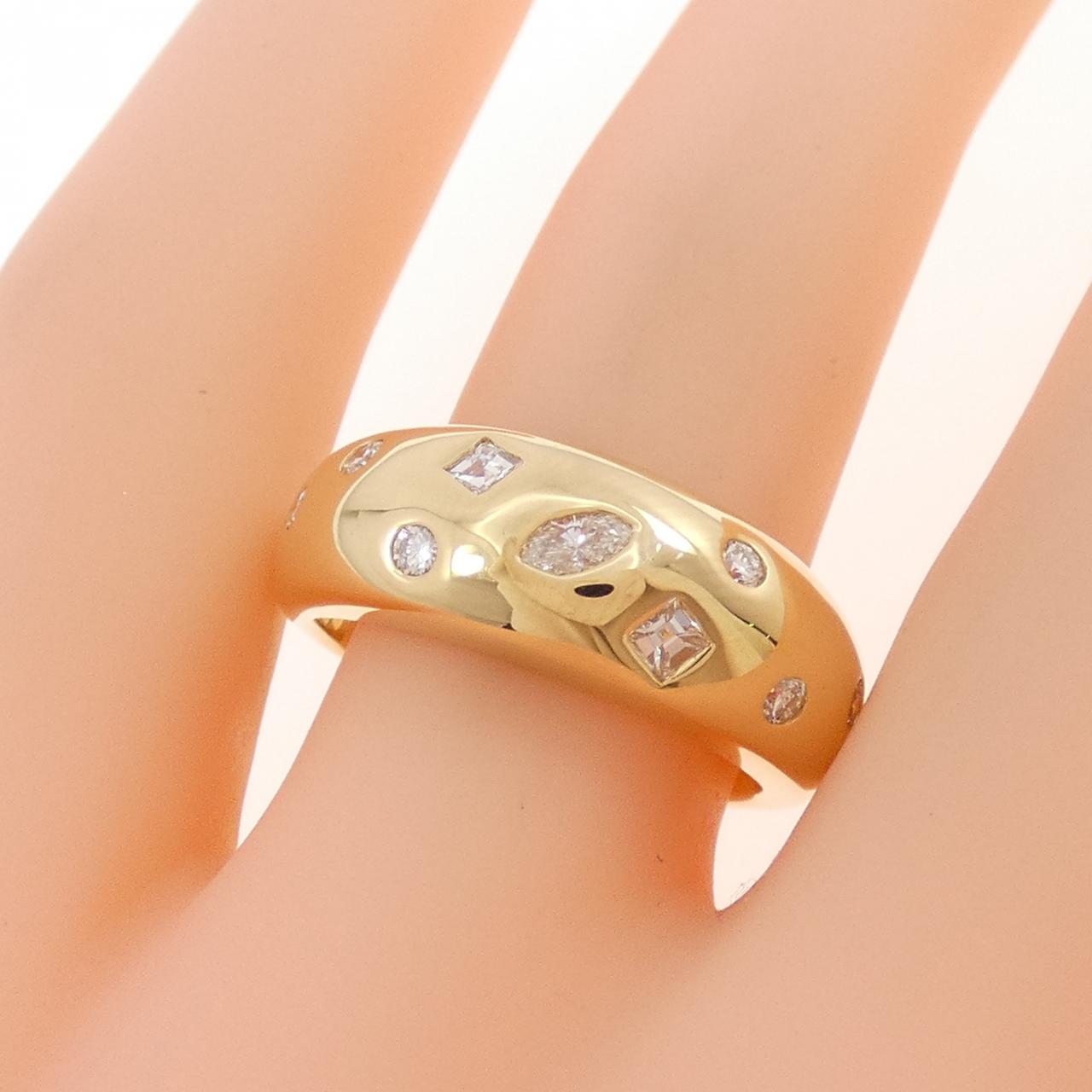 K18YG ダイヤモンド リング 0.33CT