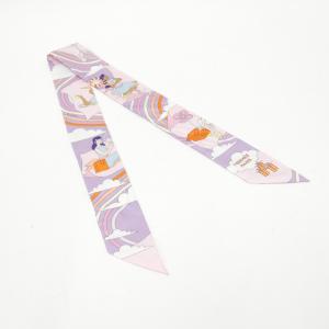 【美品】エルメス ツイリースカーフ 『新たなる占星術』 シルク ピンク 1Q21 バンダナ/スカーフ セールファッション