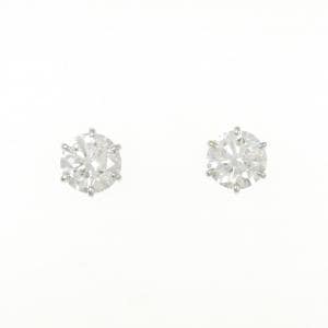 PT ダイヤモンド ピアス 2.072CT 2.050CT G SI2 3EXT