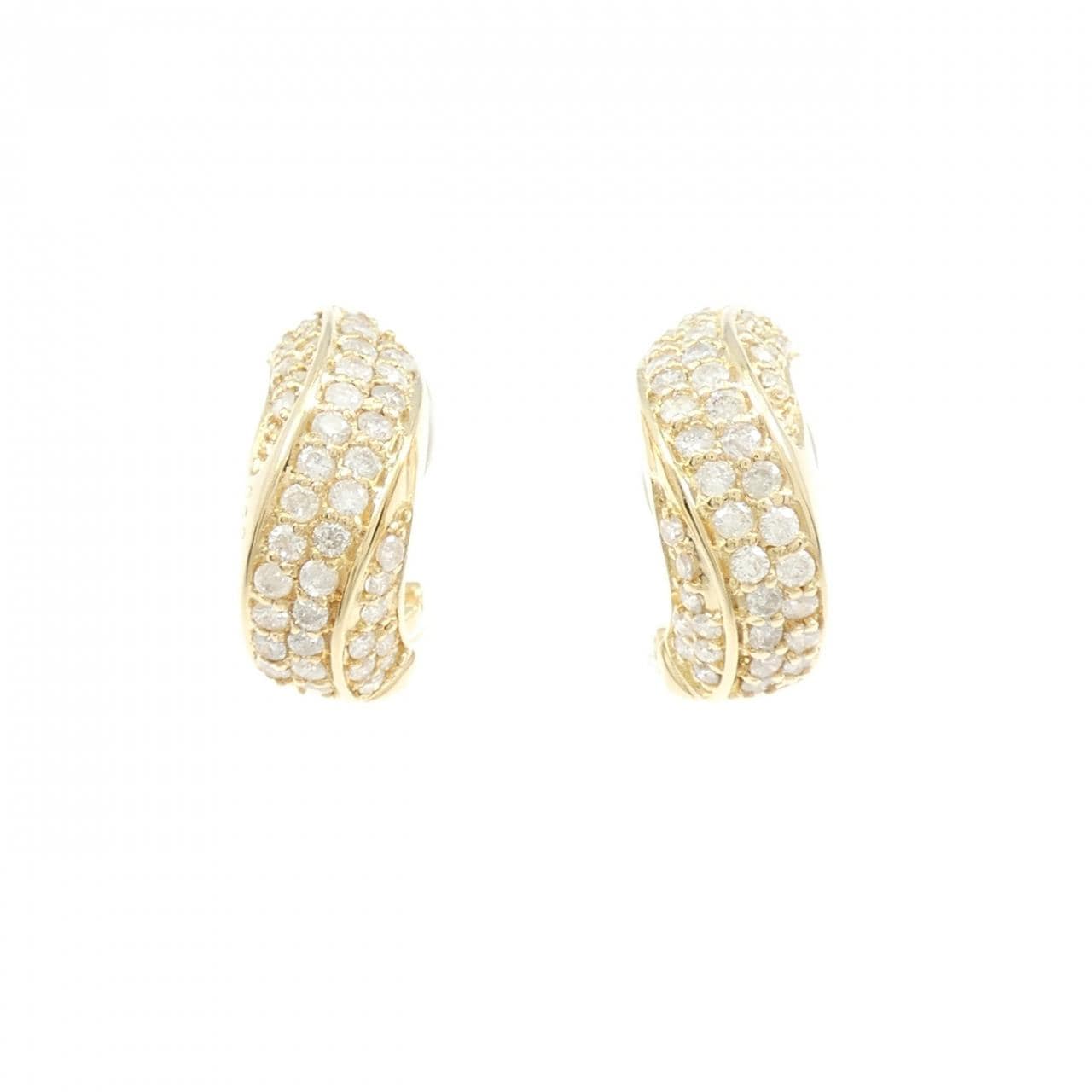 K18YG ダイヤモンド ピアス/イヤリング 1.24CT