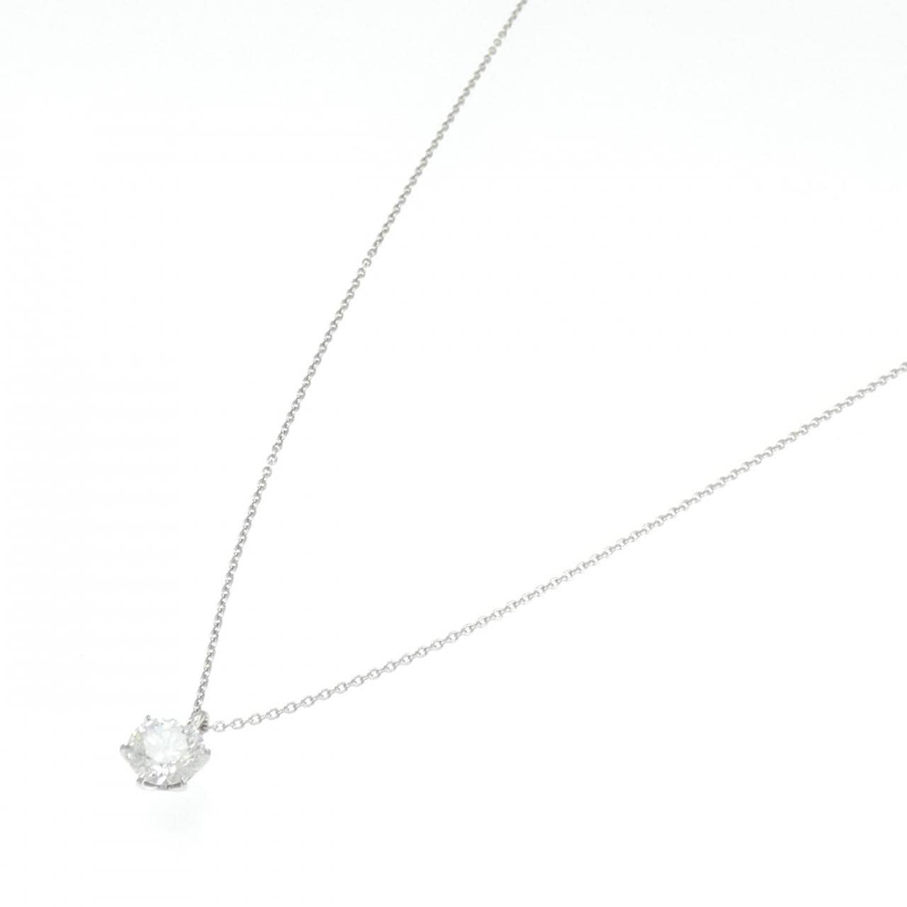 【リメイク】PT900/PT850 ダイヤモンド ネックレス 1.030CT D SI1 VG