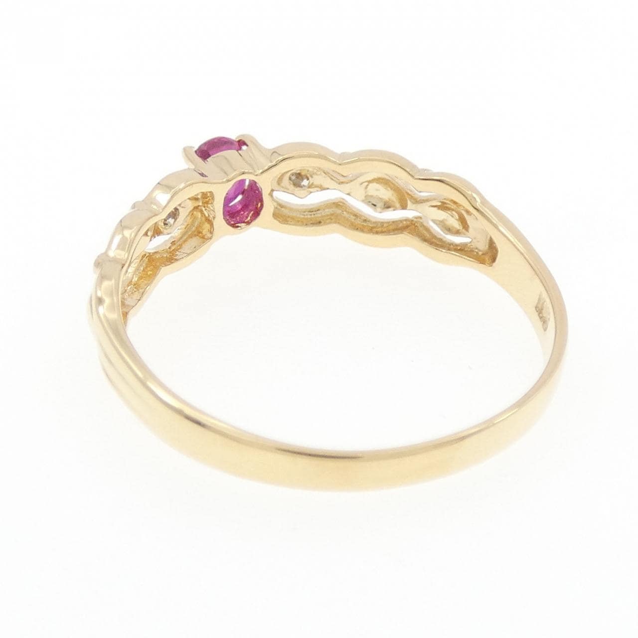 K18YG ルビー リング