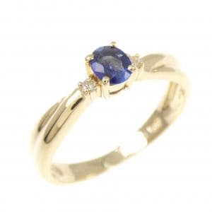 K18YG サファイヤ リング 0.23CT