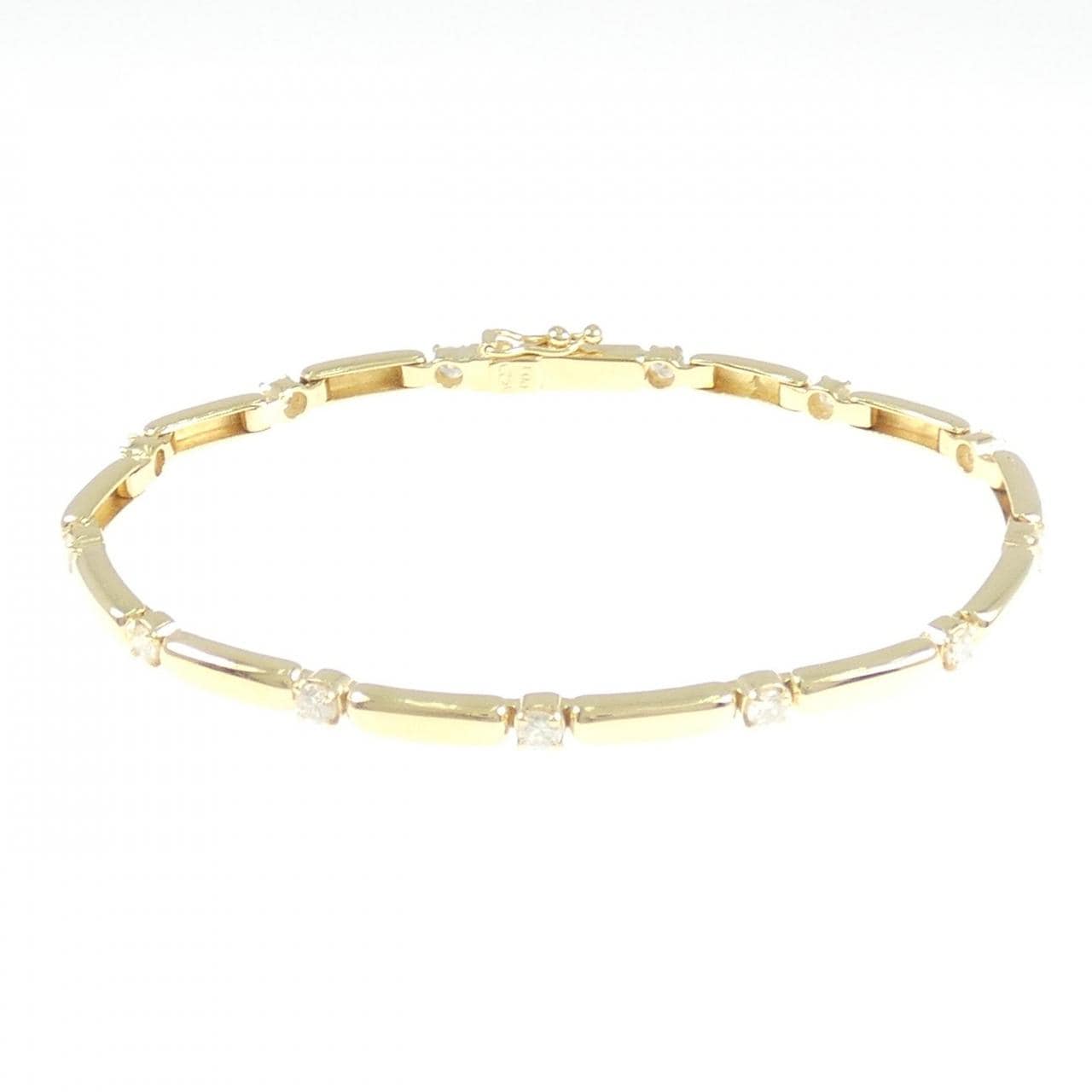 750YG ダイヤモンド ブレスレット 1.00CT