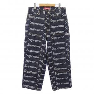 シュプリーム SUPREME Jacquard Logos Double Kne ジーンズ