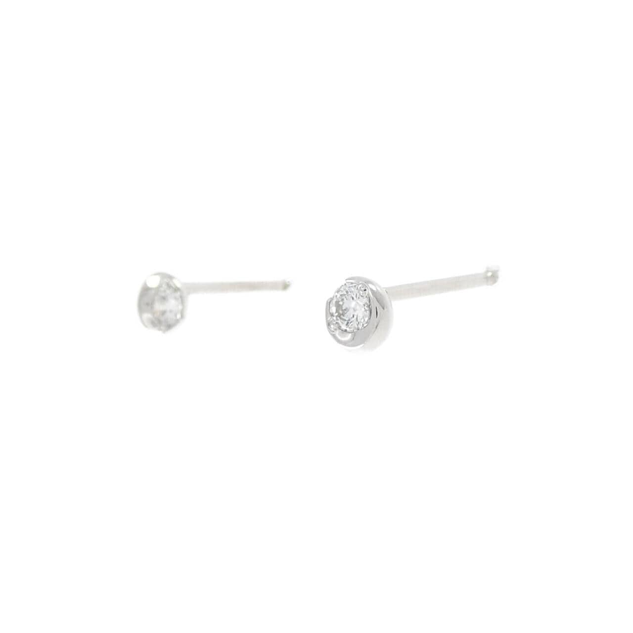 スタージュエリー ムーンセッティング ピアス 0.08CT