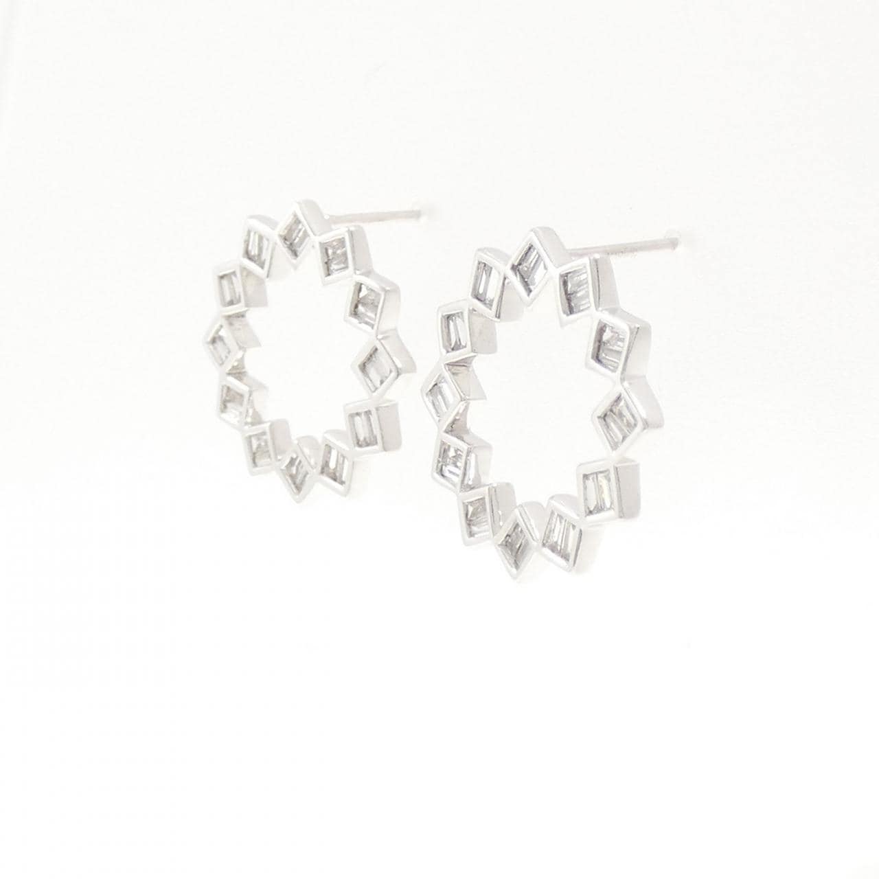 K18WG ダイヤモンド ピアス 0.40CT