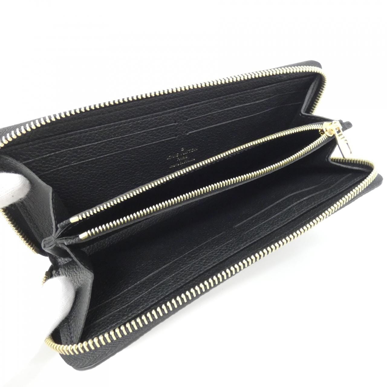LOUIS VUITTON Bicolor Monogram Empreinte Portefeuille Clemence M82338 Wallet