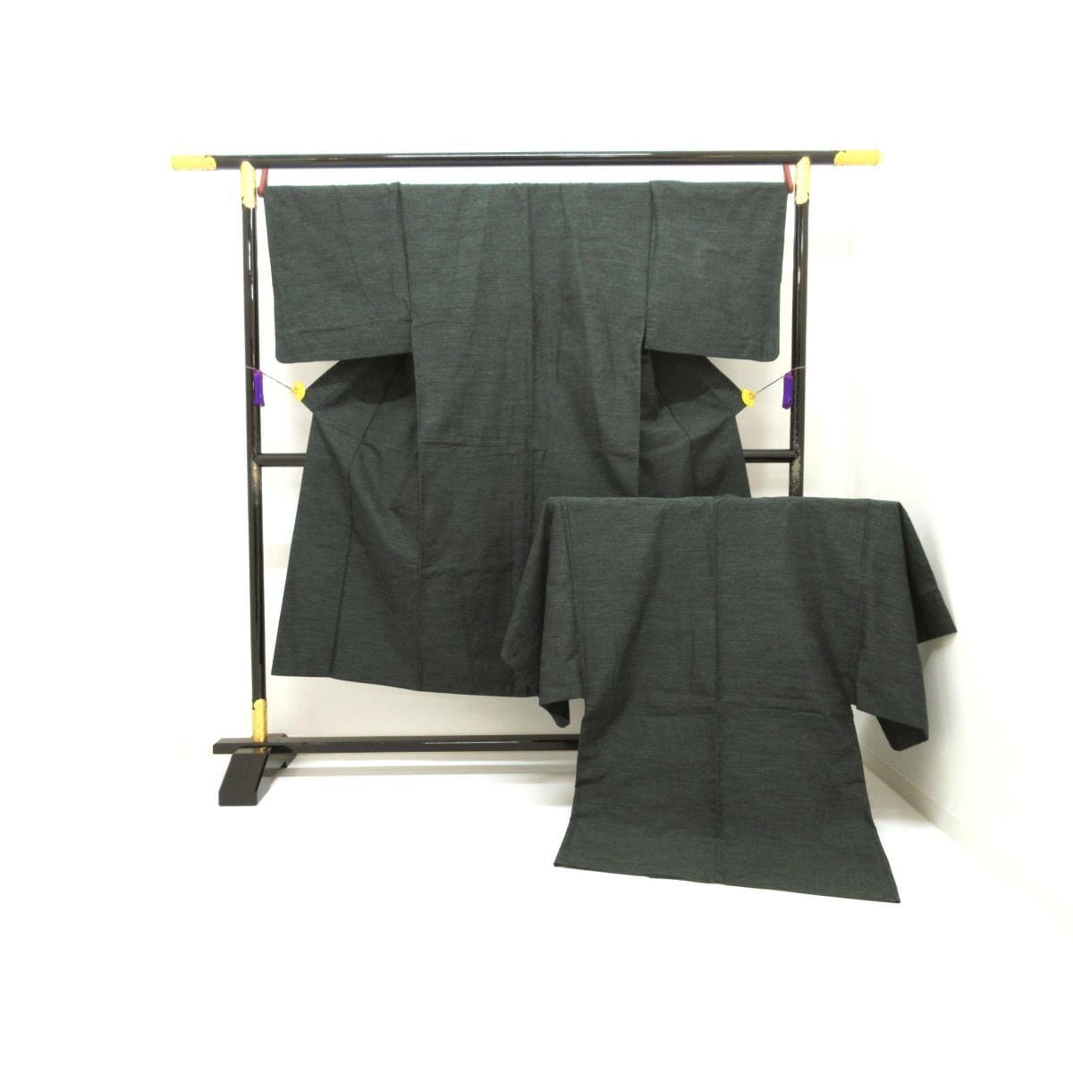 男物　きもの・羽織　２点セット【結城紬】