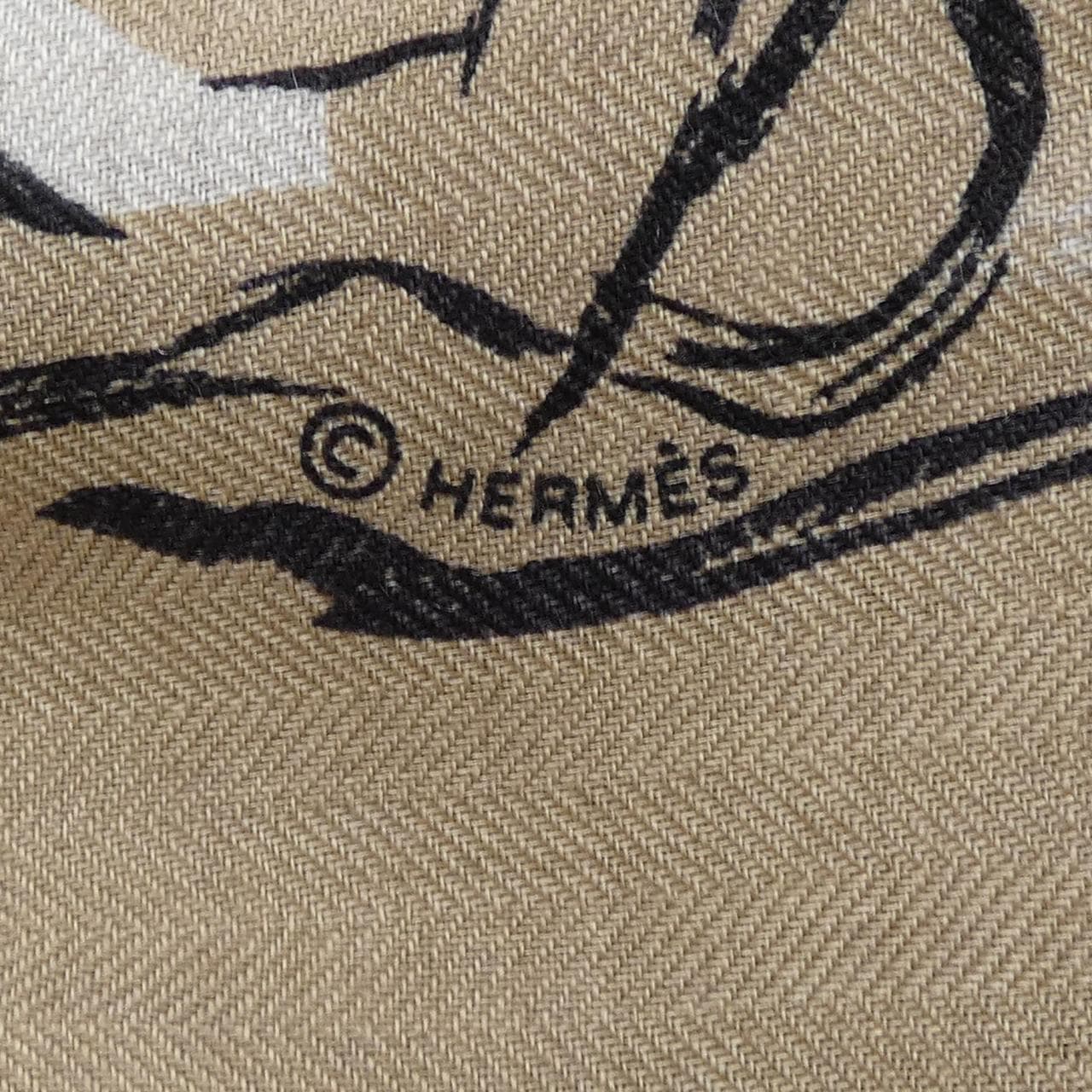 HERMES Paddock Carre Jean 140 披肩 H241228S
