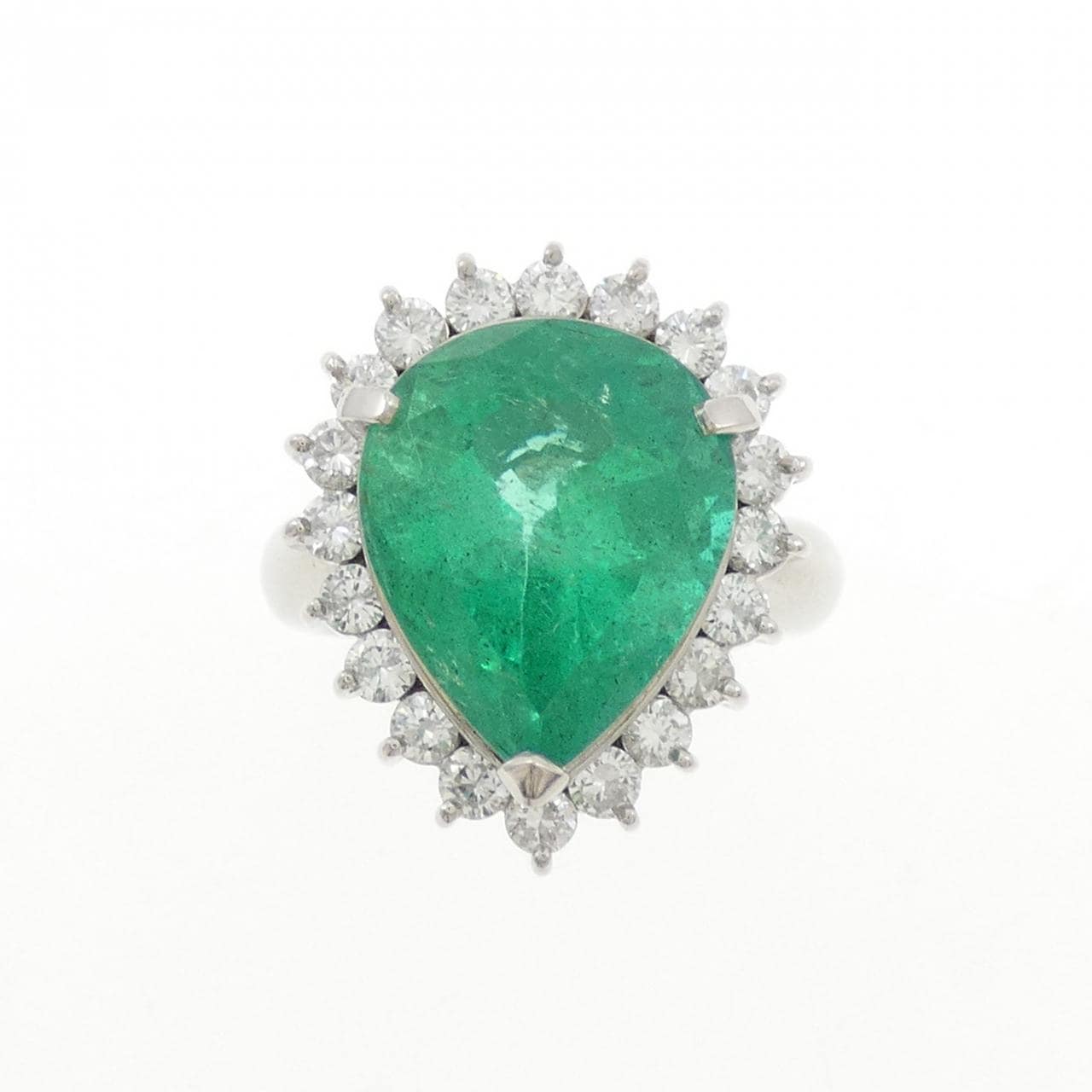 PT900 Emerald Ring 7.02CT