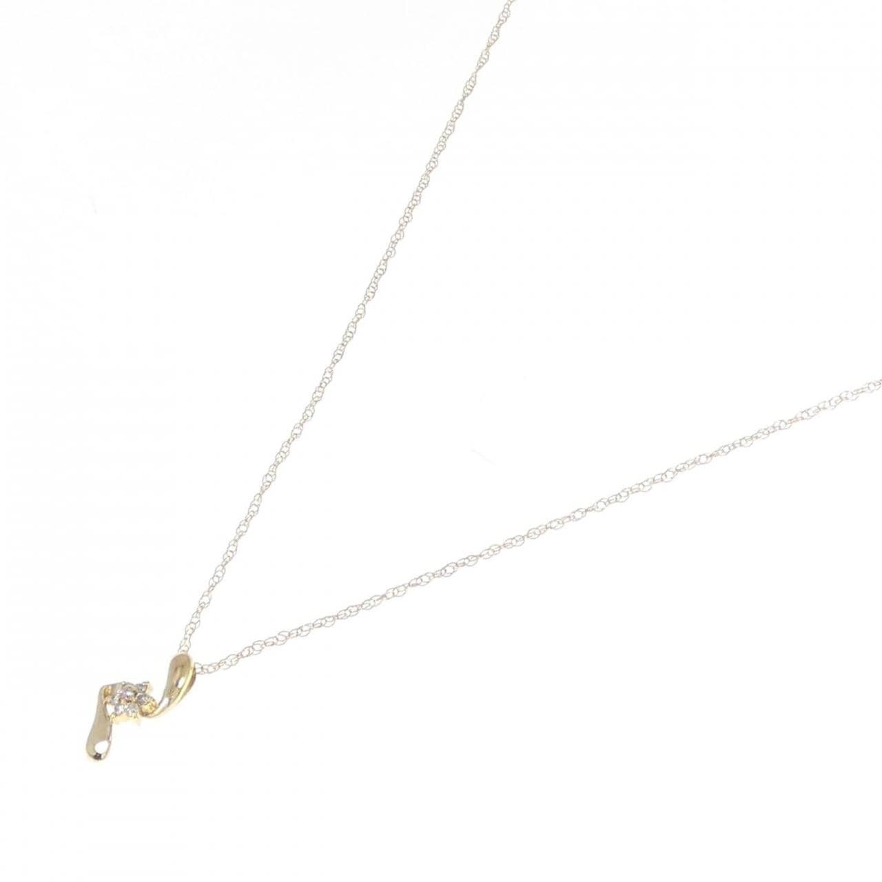 K18YG ダイヤモンド ネックレス 0.1CT