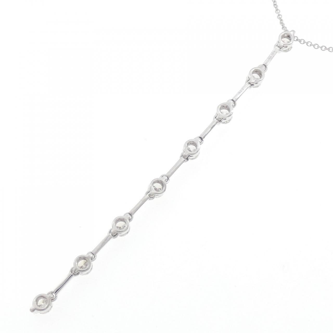 K18WG ダイヤモンド ネックレス 1.00CT