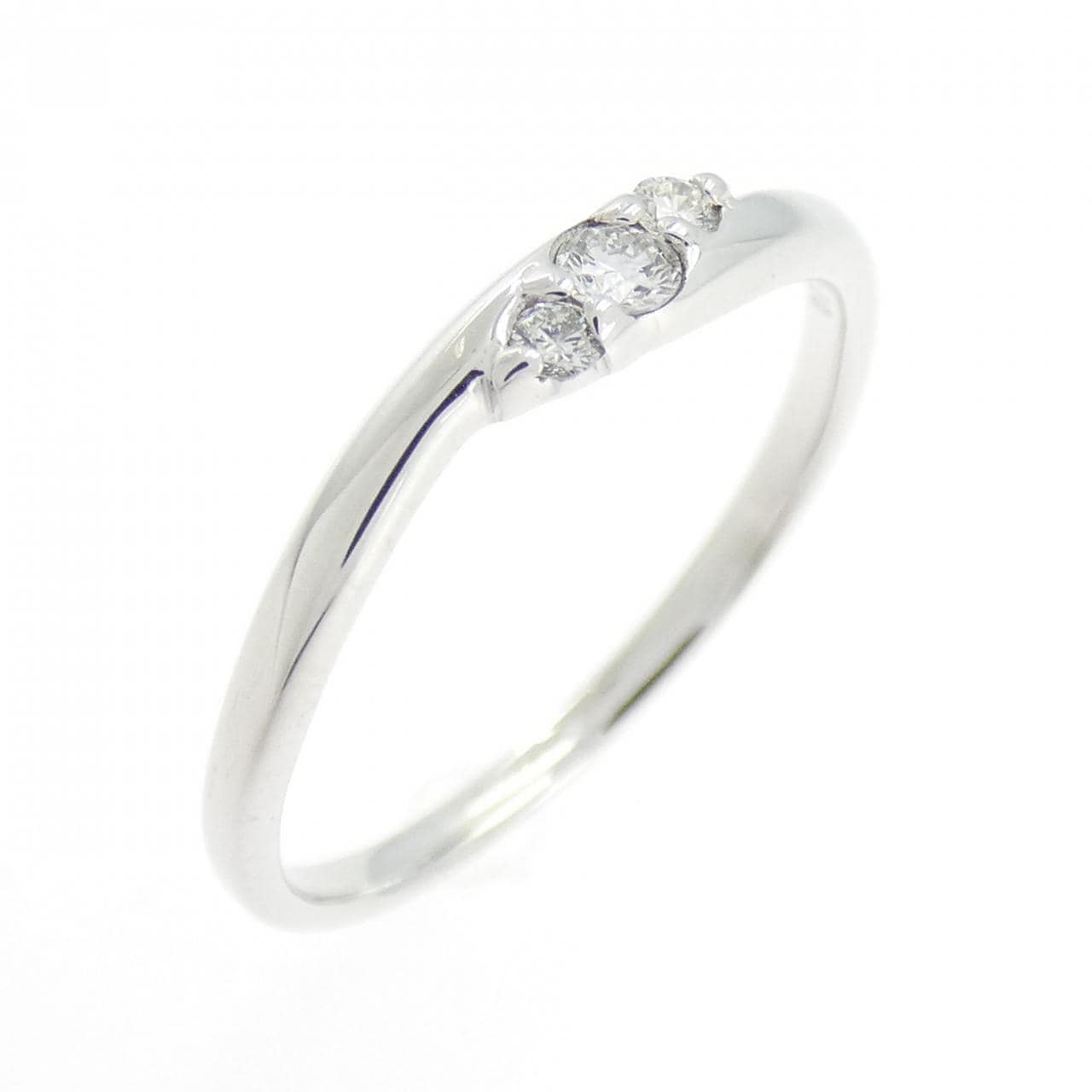 K10WG ダイヤモンド リング 0.07CT