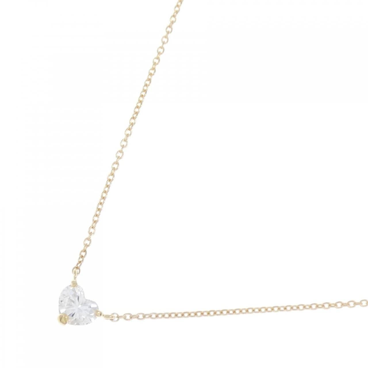 [Remake] K18YG Diamond Necklace 0.325CT G VS2 Heart Shape