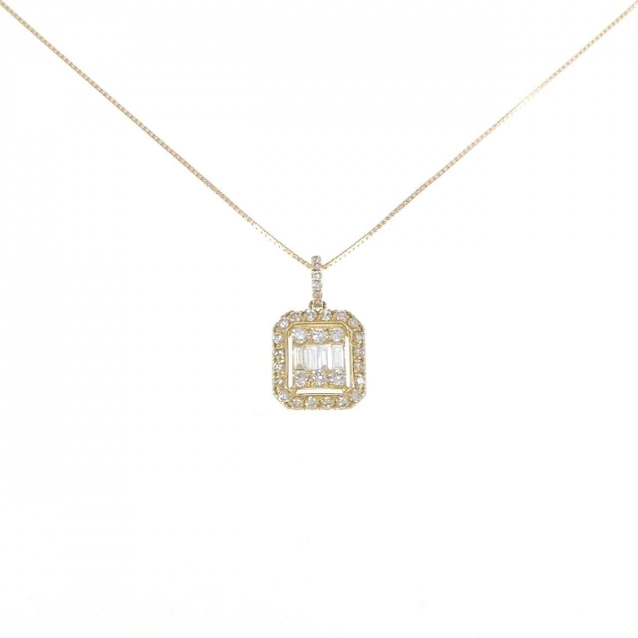 【新品】K18YG ダイヤモンド ネックレス 0.45CT