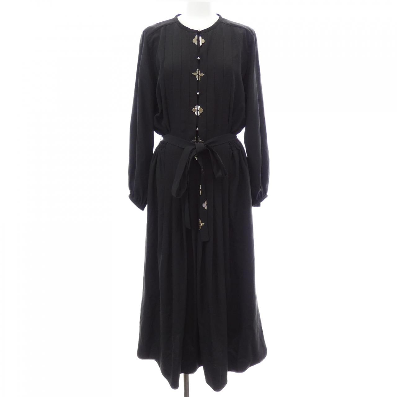 ルイヴィトン LOUIS VUITTON モノグラムアクセントプリーツドレス FQDR42AKM ワンピース