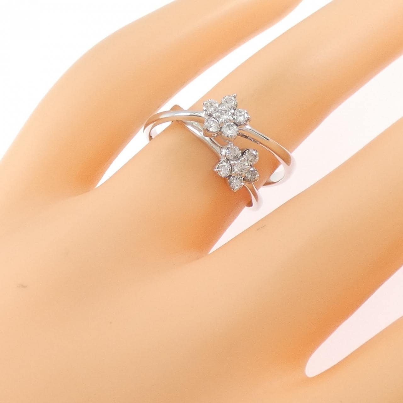 PONTE VECCHIO花朵鑽石戒指0.41CT