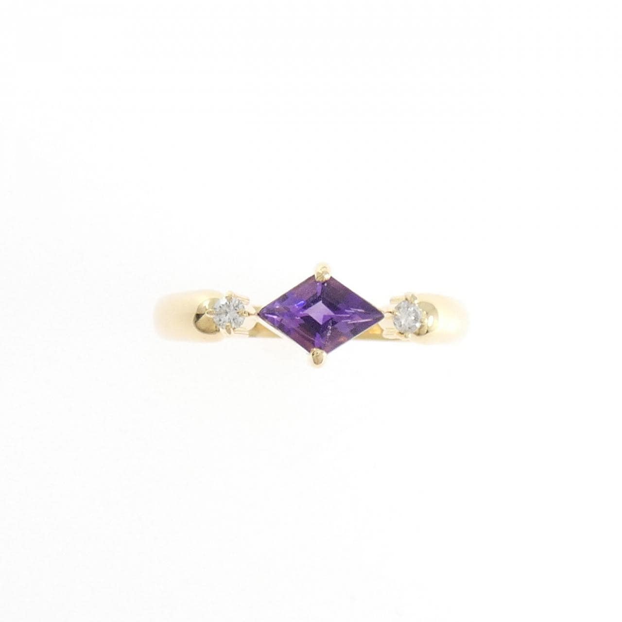K18YG アメジスト リング 0.4CT