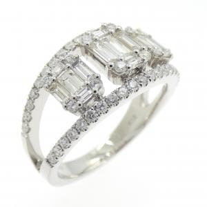 K18WG ダイヤモンド リング 1.009CT