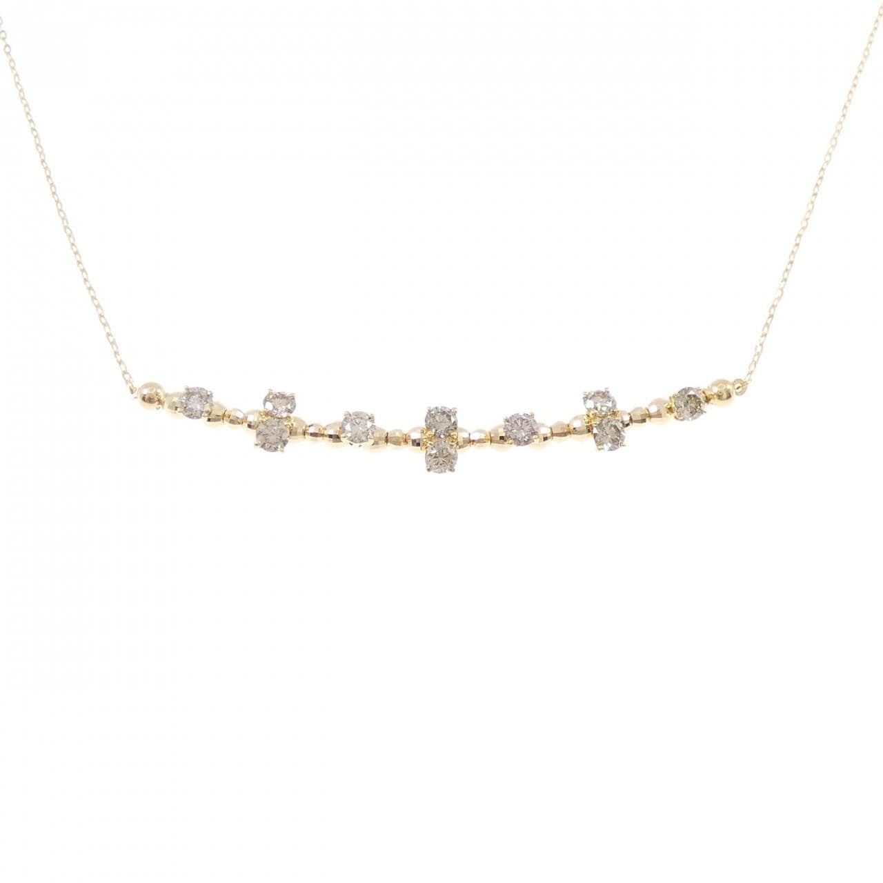 K18YG ダイヤモンド ネックレス 0.80CT