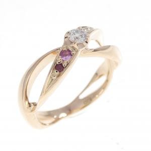 K10PG カラーストーン ピンキーリング