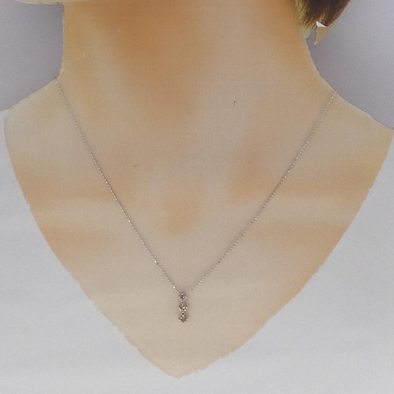 K18WG ダイヤモンド ネックレス 0.40CT