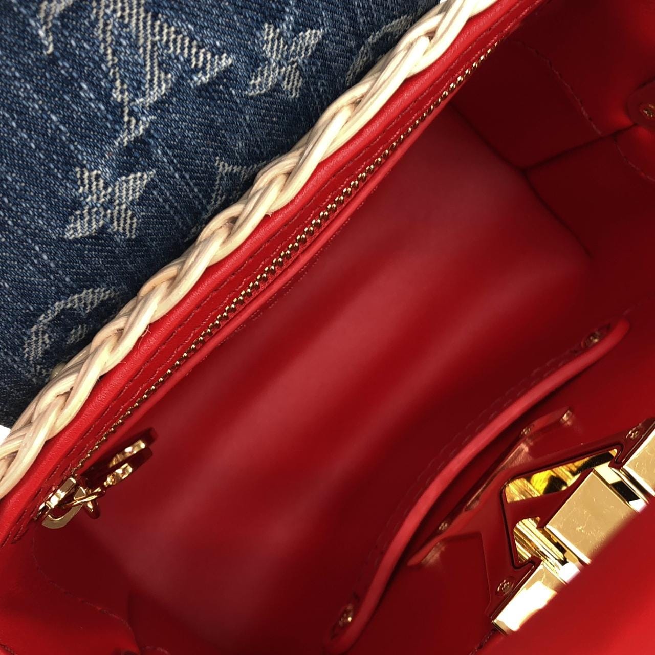 ルイヴィトン モノグラム デニム(LV X TM) カプシーヌ MINI M14295 バッグ