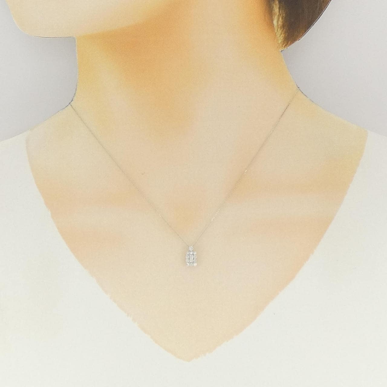 【新品】PT900/PT850 ダイヤモンド ネックレス 0.25CT