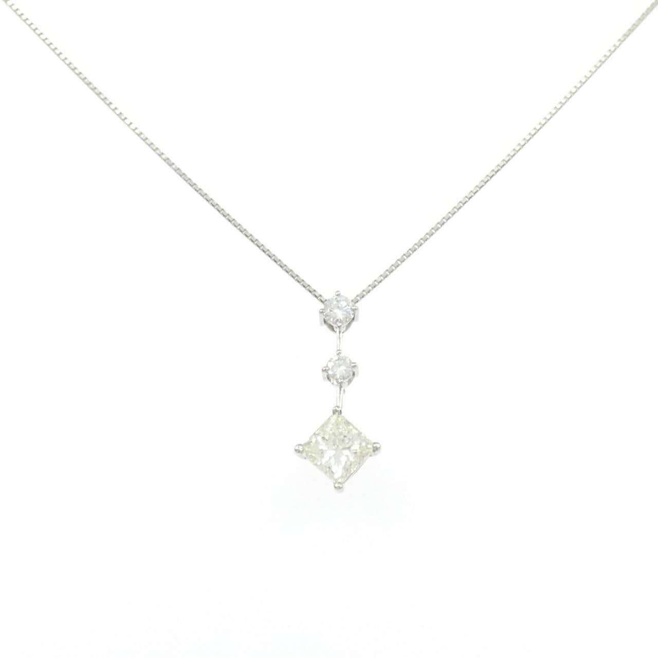 PT900/PT850 ダイヤモンド ネックレス 1.215CT M SI2 ファンシーカット
