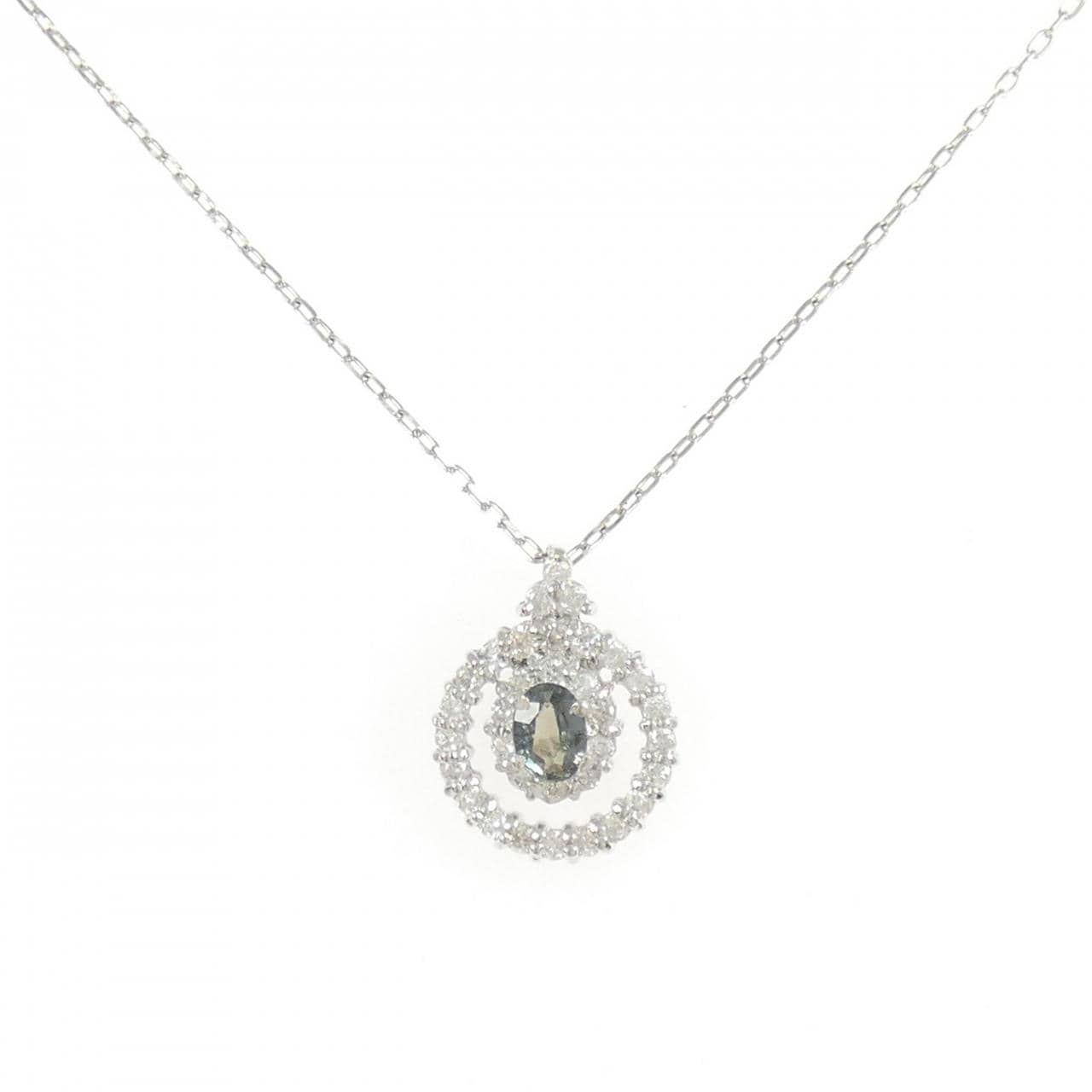 PT900/PT850 アレキサンドライト ネックレス 0.26CT