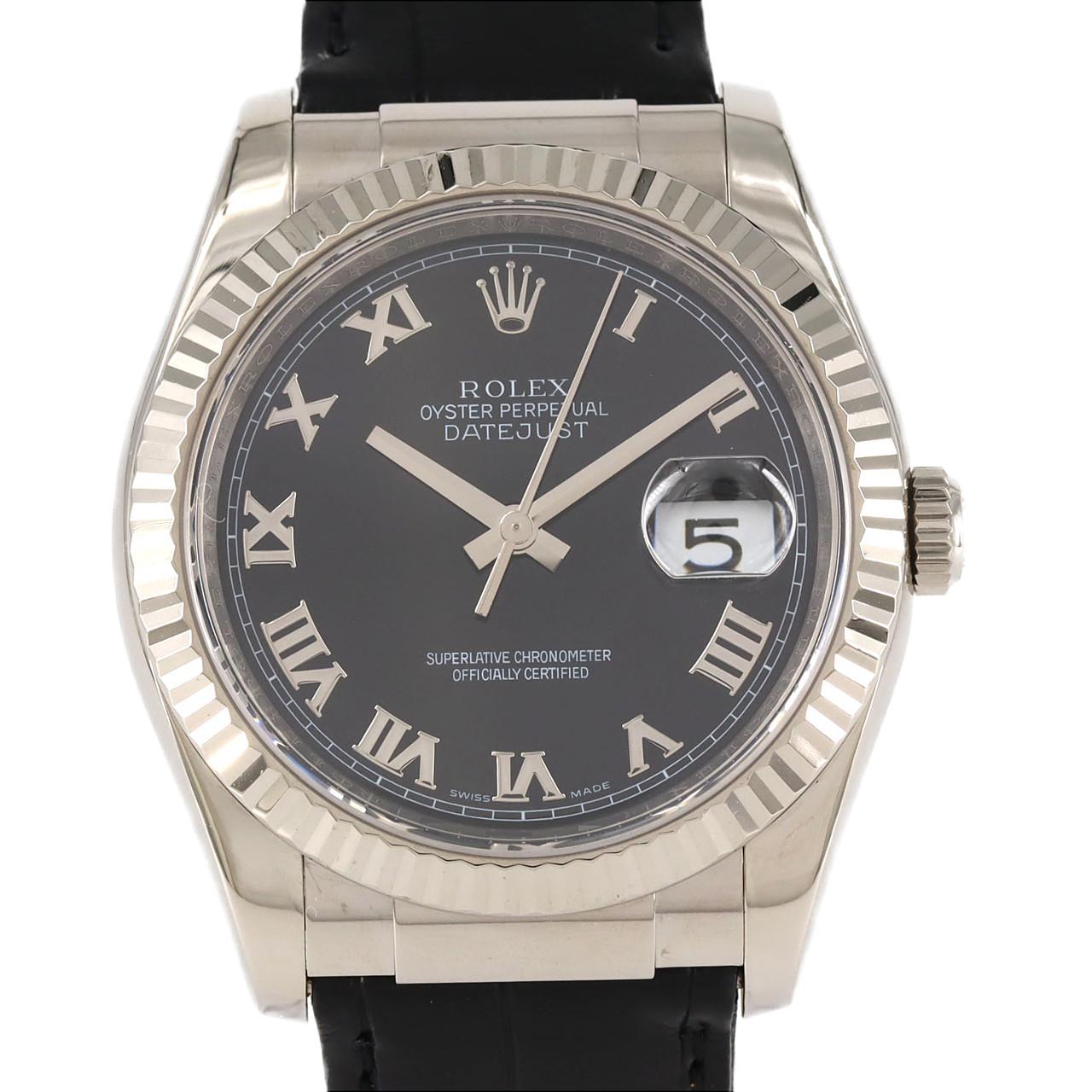 ロレックス デイトジャスト 116139 WG 自動巻 F番