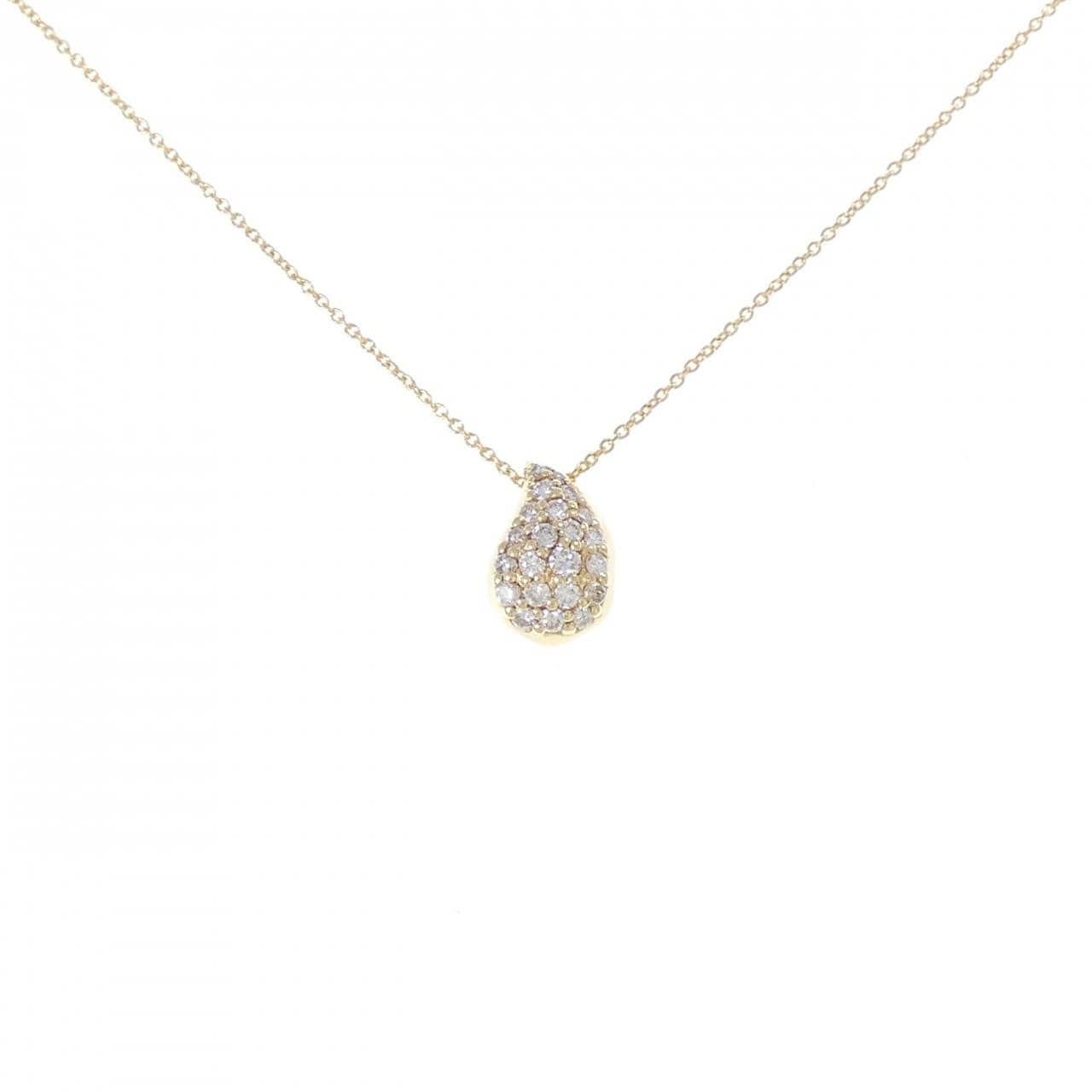 K18YG ダイヤモンド ネックレス 0.34CT