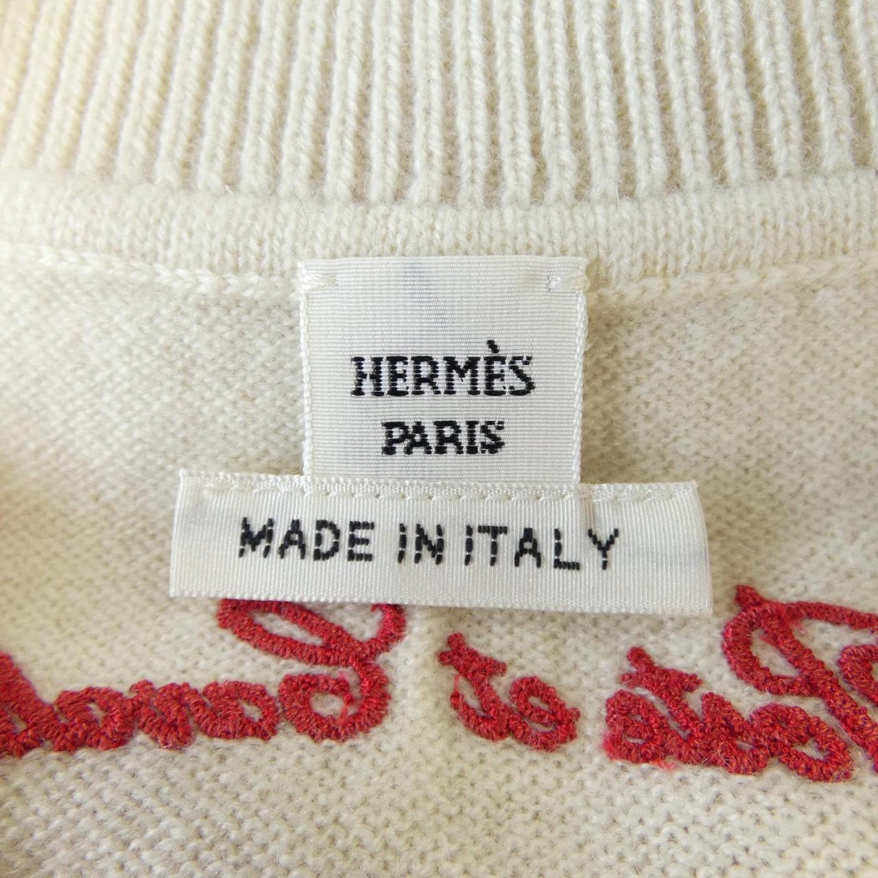 エルメス HERMES POSTE ET CAVALERIE *16-7701. ニット