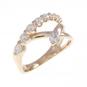 K18PG ダイヤモンド リング 0.54CT