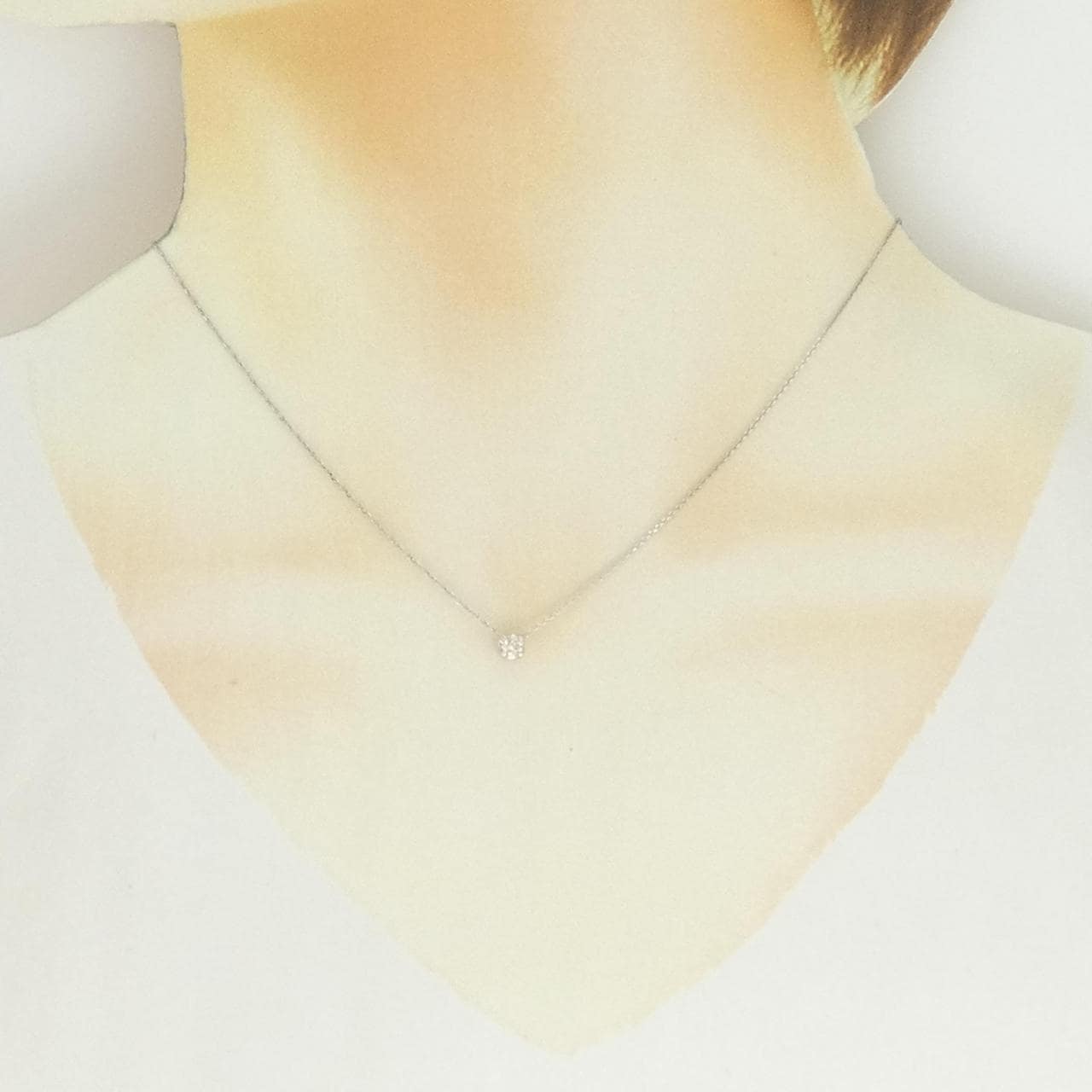 クミキョク ダイヤモンド ネックレス 0.13CT