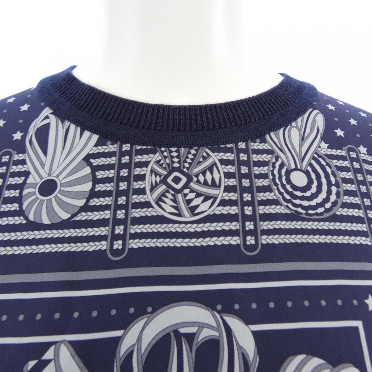 エルメス HERMES LES RUBANS DU CHEVAL *07-7751 ツイルレーヌ ニット