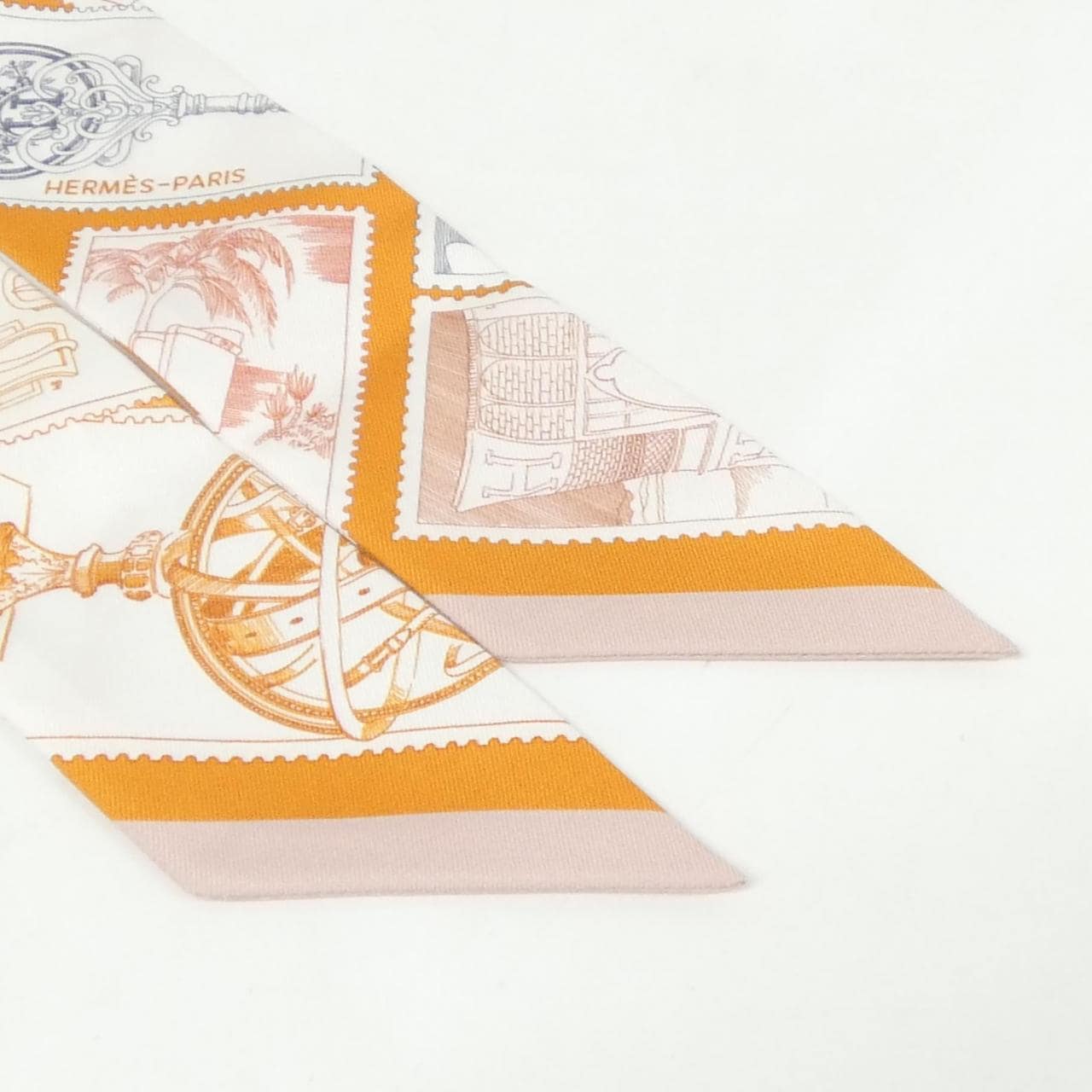 エルメス LA PHILATELISTE DU FAUBOURG ツイリー 064205S スカーフ