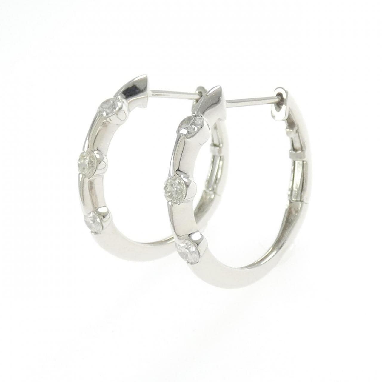PT900 ダイヤモンド ピアス 0.50CT